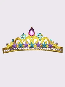 小女童海星裝飾王冠設計髮箍 - 金色 - 查看 3