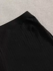 SHEIN EZwear 3条装罗纹针织骑行短裤