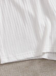 SHEIN EZwear 3条装罗纹针织骑行短裤