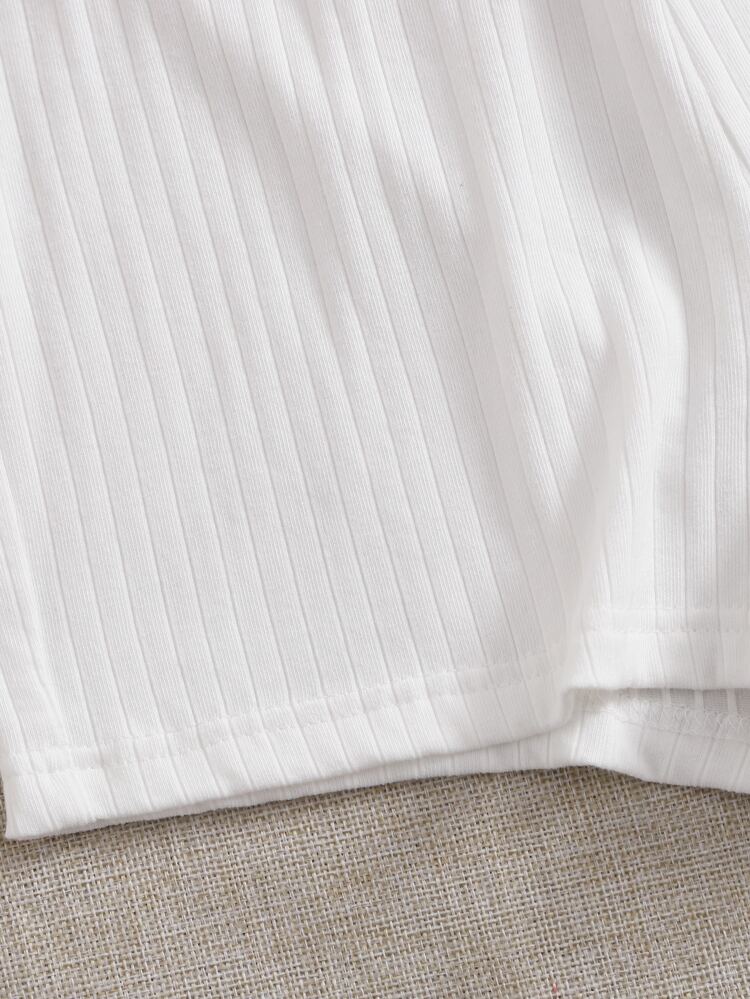 Plus 3 Packs Rib-Knit Biker Shorts