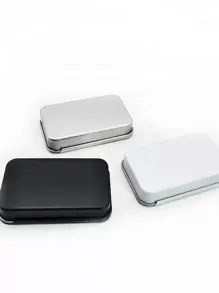 1 pieza Caja de lata de color al azar - Multicolor - Ver 1