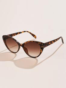 Gafas de sol de estilo ojo de gato para uso diario de mujeres - Multicolor - Ver 2