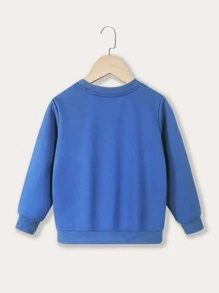 Áo nỉ bé trai Nhiệt đới Slogan Giải trí - Màu xanh lam - Xem 2