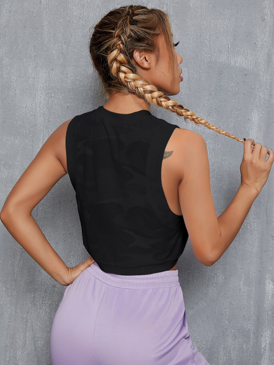 Absorbs Sweat Breathable Softness Sports Tank Top