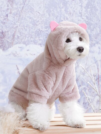 PETSIN Capucha para mascota con diseño de cerdo de dibujos animados