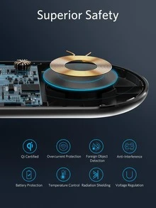 15W Cargador inalámbrico 3 en 1 - Gris Claro - Ver 6