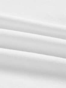 GENTILAND Hombres Top de dos colores algodón ribete en contraste - Blanco - Ver 4