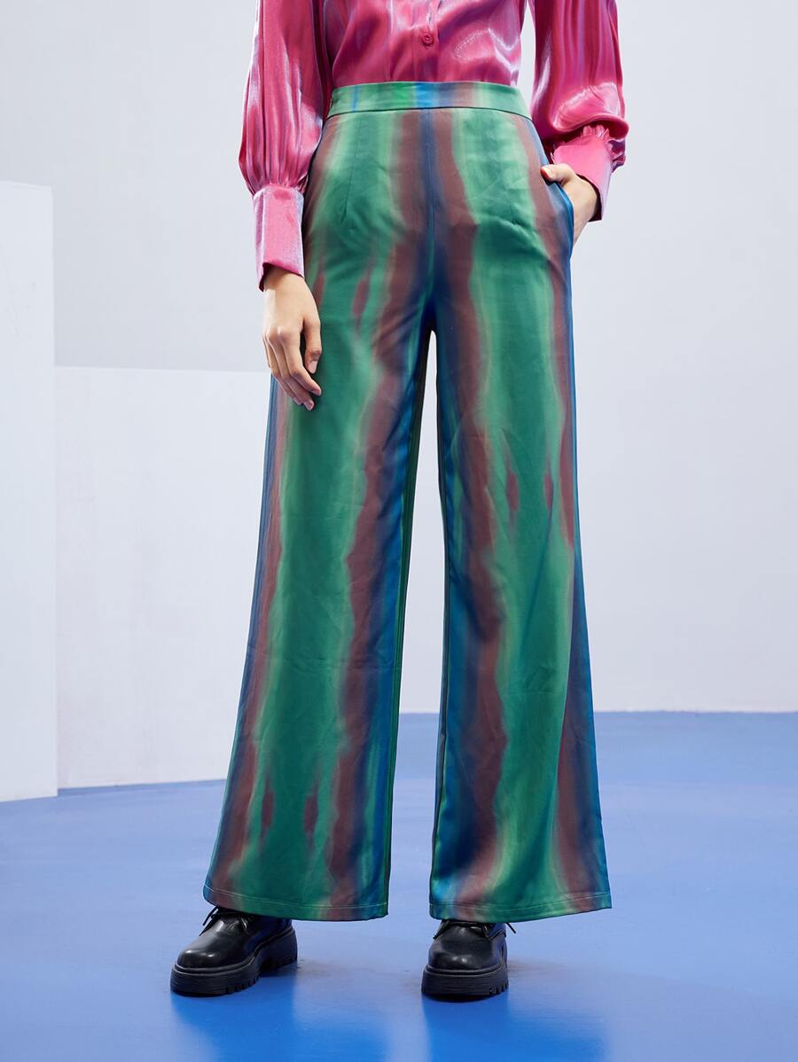 Landing At Noon Quần nữ Túi Dây kéo Cà vạt nhuộm Thanh lịch - Nhiều màu - Xem 1