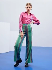 Landing At Noon Quần nữ Túi Dây kéo Cà vạt nhuộm Thanh lịch - Nhiều màu - Xem 4