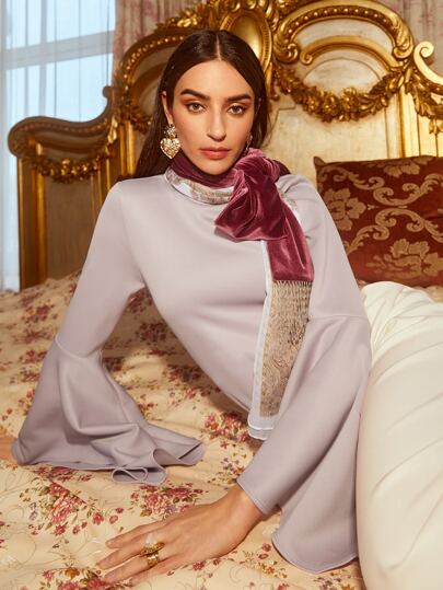 Seusyu 莫代爾鐘形袖連身背心