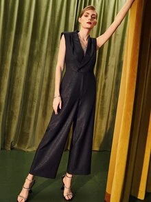 SHEIN Unity Mono viscosa culottes sin manga - Negro - Ver 7