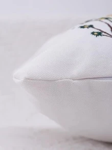 Miater Funda de almohada sin relleno planta con bordado - Multicolor - Ver 4