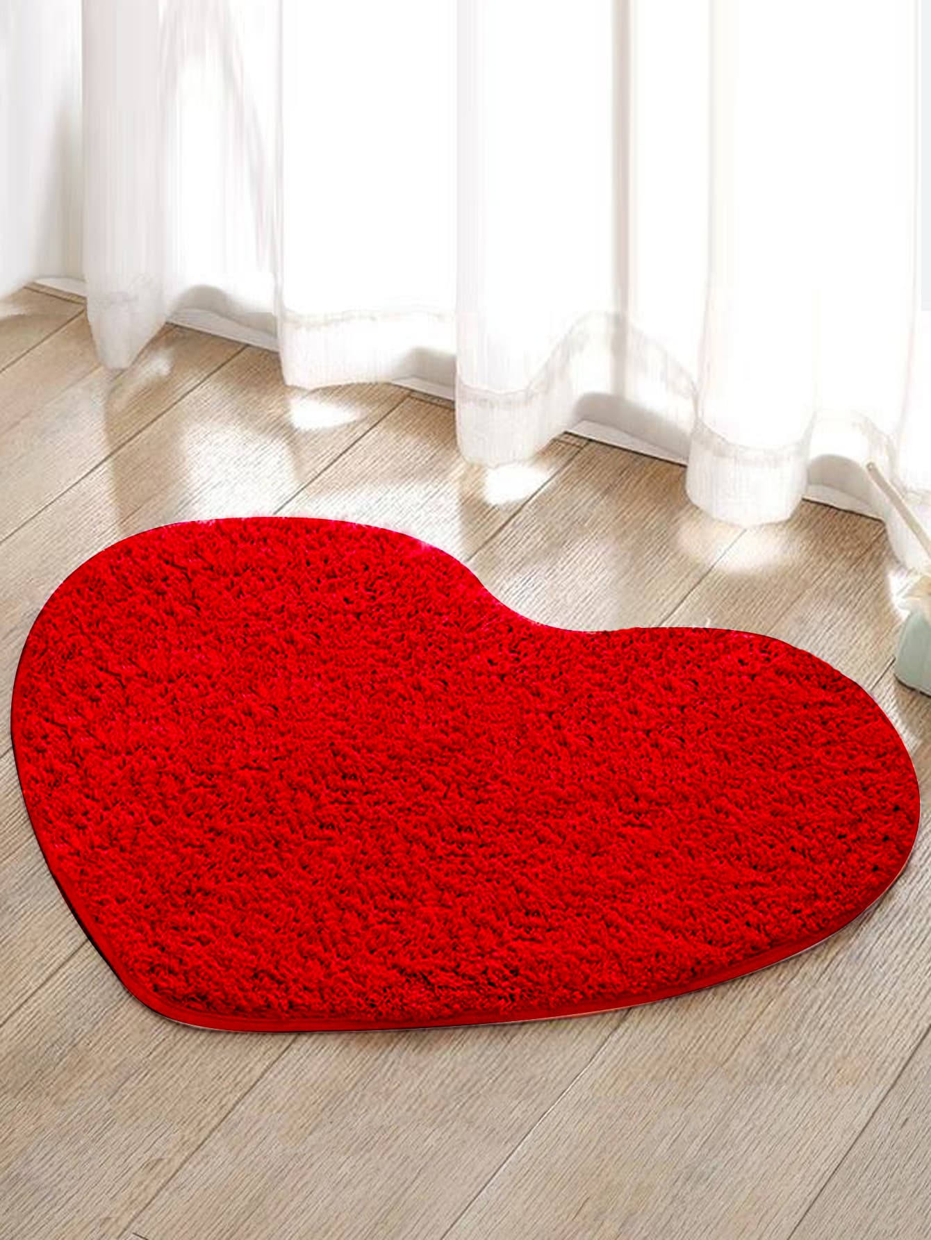 Tappeto a forma di cuore - Rosso - Visualizzare 1