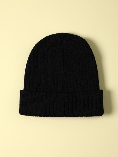 Guys Solid Knit Hat