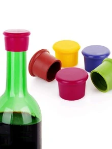 2 cái Nắp chai silicone màu ngẫu nhiên - Nhiều màu - Xem 3