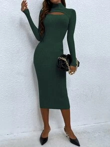 bodycon maxi sweater dress