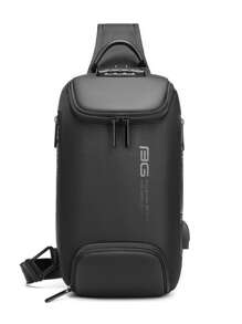 Fashion Chest Bag Anti-Theft Multi-Function Men Shoulder Bag Give Gifts To Men On Valentine's Day Fanny Pack Sling Bag School Bag High School Students University Freshman For Travel,College,Outdoors,Commute College Bag Fathers Day Gifts Summer Dad Halloween Gifts For Men Fall Christmas Scream Men Bag Belt Bag Travel Bag Sling Bag For Men Winter Christmas Gifts Bum Bag - Black - View 3