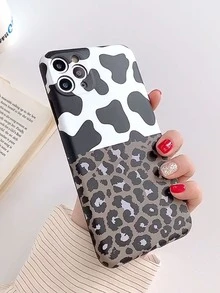 ROMWE Leopard Phone Case - Black and White - View 2