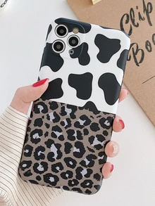 ROMWE Leopard Phone Case - Black and White - View 3