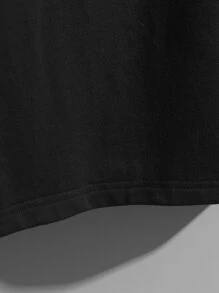 Manfinity Hombres Camiseta con estampado de slogan