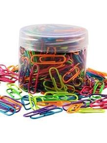 200 个随机回形针，返校，学校用品 - 彩色 - 查看 4