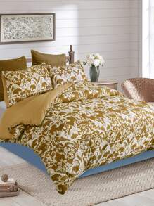 Bộ bìa duvet in đồ họa không có chất làm đầy - gừng - Xem 2