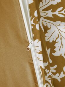 Bộ bìa duvet in đồ họa không có chất làm đầy - gừng - Xem 5