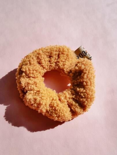 Solid Fluffy Scrunchie