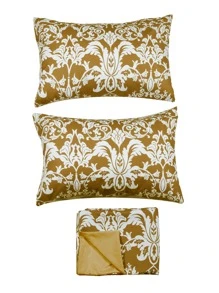 Bộ bìa duvet in đồ họa không có chất làm đầy - gừng - Xem 7