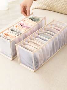 1 hộp đựng đồ lót, tủ quần áo tất nữ loại ngăn kéo, đồ lót áo ngực, hộp đựng lưới dày, đồ trang trí Halloween, trang phục Halloween, đồ trang trí mùa thu, đồ trang trí lễ hội - Màu be - Xem 4