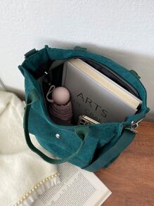 Minimalist Tote Bag - Green - View 4