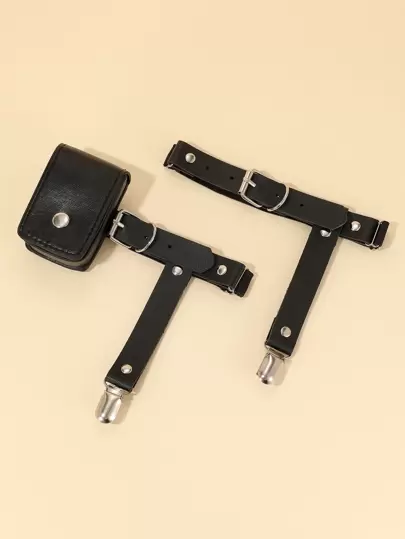 2個 カバン デコレーション ガーターベルトの画像