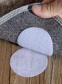 5 piezas Hook-and-loop Fastener redondo antideslizante - Blanco - Ver 1