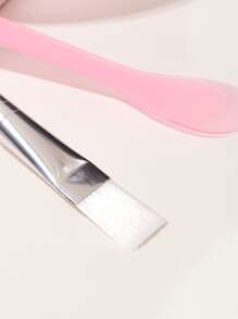 DIY面膜軟碗和面膜勺和面膜刷DIY自製面膜工具套裝水療工具3入組