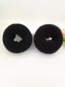 2 piezas Coletero sólido Fabricante de moño tipo rosquilla, Estilo anillo de moño, 2 piezas Moldeador de moño tipo rosquilla mediano para cabello corto y fino (Mediano, 3 pulgadas/), Rulos para el cabello, Rizos sin calor, Rizador de cabello, Productos y accesorios para el cabello para peluquería, salón de belleza, vuelta al colegio, artículos esenciales de viaje, feriados, rizador de cabello, rulos para el cabello, Navidad, rizador de cabello, productos para el cabello rizado, rizo de cabello, rulo de cabello, rulos para el cabello, herramientas para el cabello rizado, rizadores sin calor, cepillo para el cabello rizado, equipo de peluquería, ondas sin calor, artículos esenciales de viaje, artículo esencial de viaje, peinado, peluquería, cabello rizado, rulos para el cabello, rizador de cabello, rizo sin calor, rizos sin calor, rizadores de cabello, rulos, rizo de cabello, rulos para el cabello, herramientas para el cabello rizado - Negro - Ver 2
