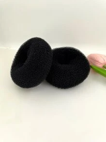2 piezas Coletero sólido Fabricante de moño tipo rosquilla, Estilo anillo de moño, 2 piezas Moldeador de moño tipo rosquilla mediano para cabello corto y fino (Mediano, 3 pulgadas/), Rulos para el cabello, Rizos sin calor, Rizador de cabello, Productos y accesorios para el cabello para peluquería, salón de belleza, vuelta al colegio, artículos esenciales de viaje, feriados, rizador de cabello, rulos para el cabello, Navidad, rizador de cabello, productos para el cabello rizado, rizo de cabello, rulo de cabello, rulos para el cabello, herramientas para el cabello rizado, rizadores sin calor, cepillo para el cabello rizado, equipo de peluquería, ondas sin calor, artículos esenciales de viaje, artículo esencial de viaje, peinado, peluquería, cabello rizado, rulos para el cabello, rizador de cabello, rizo sin calor, rizos sin calor, rizadores de cabello, rulos, rizo de cabello, rulos para el cabello, herramientas para el cabello rizado - Negro - Ver 3