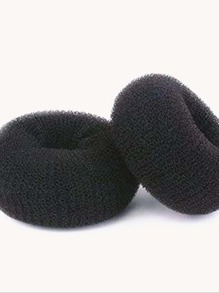 2 piezas Coletero sólido Fabricante de moño tipo rosquilla, Estilo anillo de moño, 2 piezas Moldeador de moño tipo rosquilla mediano para cabello corto y fino (Mediano, 3 pulgadas/), Rulos para el cabello, Rizos sin calor, Rizador de cabello, Productos y accesorios para el cabello para peluquería, salón de belleza, vuelta al colegio, artículos esenciales de viaje, feriados, rizador de cabello, rulos para el cabello, Navidad, rizador de cabello, productos para el cabello rizado, rizo de cabello, rulo de cabello, rulos para el cabello, herramientas para el cabello rizado, rizadores sin calor, cepillo para el cabello rizado, equipo de peluquería, ondas sin calor, artículos esenciales de viaje, artículo esencial de viaje, peinado, peluquería, cabello rizado, rulos para el cabello, rizador de cabello, rizo sin calor, rizos sin calor, rizadores de cabello, rulos, rizo de cabello, rulos para el cabello, herramientas para el cabello rizado - Negro - Ver 4