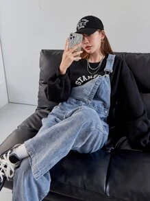 DAZY Peto De Mezclilla Con Bolsillo En El Frente - Lavado ligero - Ver 8