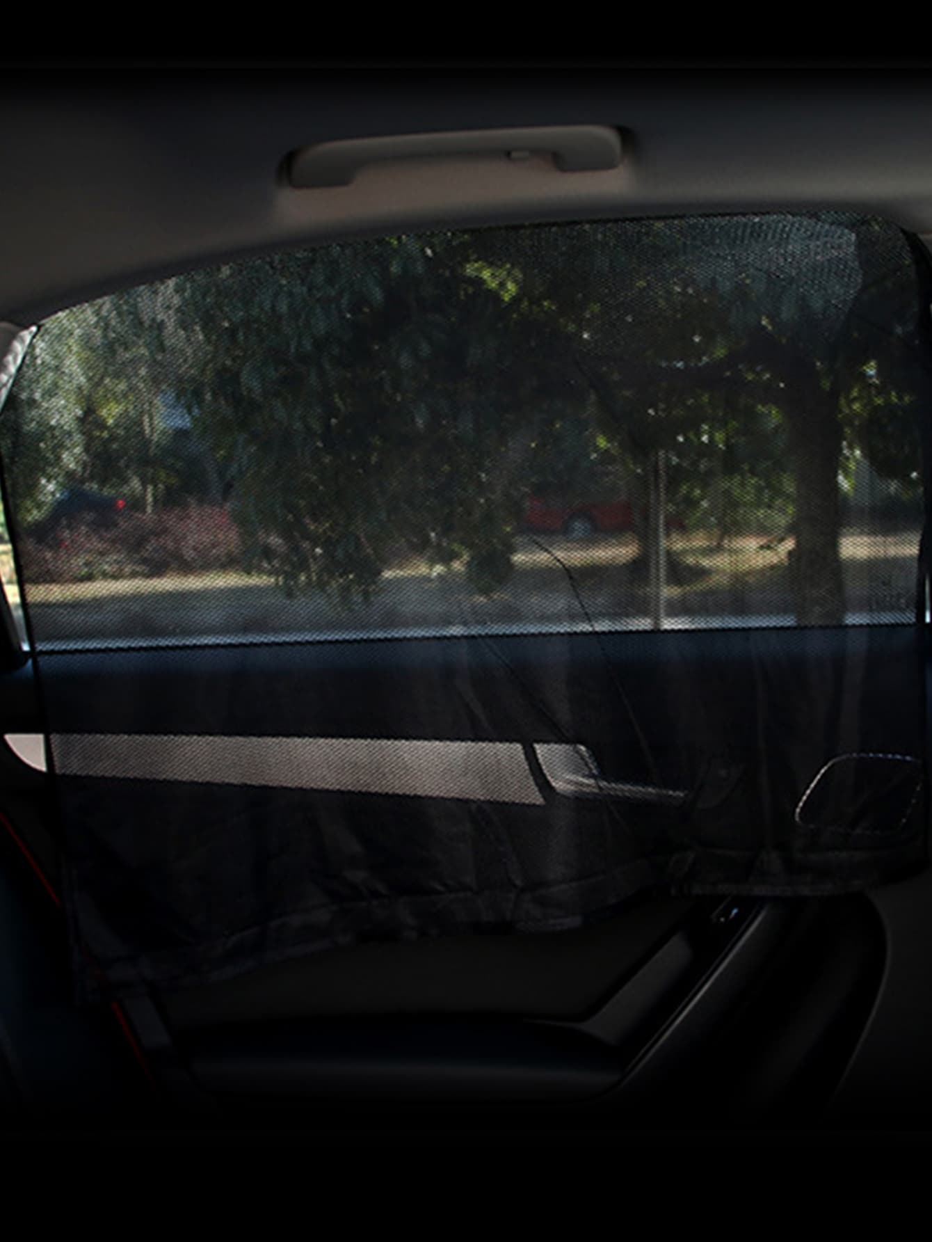 2入組磁性車側窗戶窗簾 - 黑色 - 查看 1