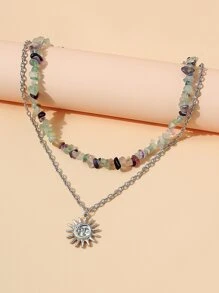 2 chiếc vòng cổ quyến rũ mặt trời - Nhiều màu - Xem 3