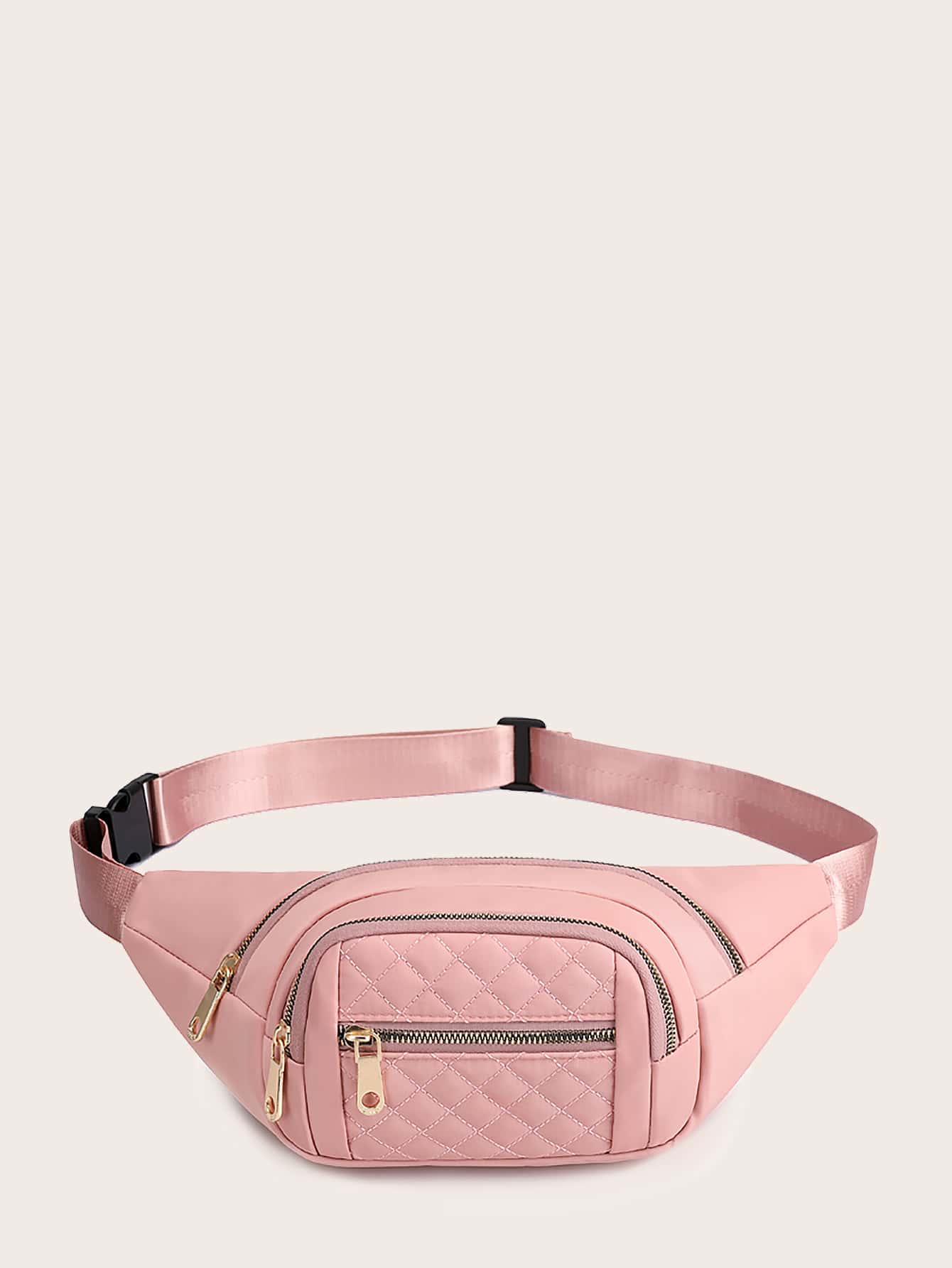 Riñonera acolchada, bandolera acolchada para mujer, bandolera con cremallera frontal, monedero informal en el pecho con orificio para auriculares