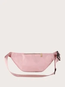 Riñonera acolchada, bandolera acolchada para mujer, bandolera con cremallera frontal, monedero informal en el pecho con orificio para auriculares