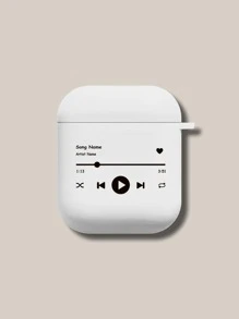 Hộp đựng máy nghe nhạc in tương thích với Airpods - trắng - Xem 1