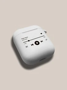Hộp đựng máy nghe nhạc in tương thích với Airpods - trắng - Xem 5