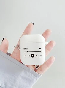 Hộp đựng máy nghe nhạc in tương thích với Airpods - trắng - Xem 8