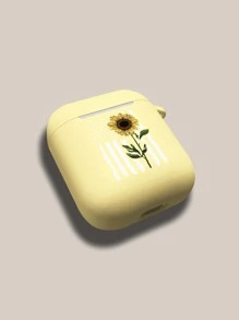 1 Vỏ bảo vệ Airpods Pro thế hệ 2 màu vàng sáng hoạt hình hình hoa hướng dương - Màu vàng - Xem 3