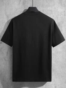 Manfinity Hombres Camiseta con estampado de slogan