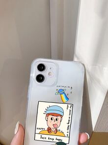 Funda de celular transparente con dibujos animados - Multicolor - Ver 3