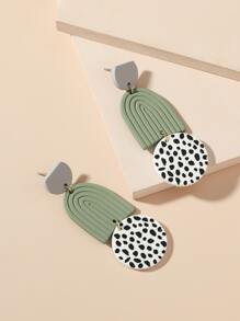 Hoa tai Đúng mốt - màu xanh lá - Xem 1