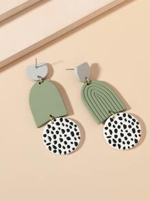 Hoa tai Đúng mốt - màu xanh lá - Xem 2